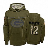 Nike Packers 12 Aaron Rodgers 2019 Salute To Service Stitched Hooded Sweatshirt,baseball caps,new era cap wholesale,wholesale hats